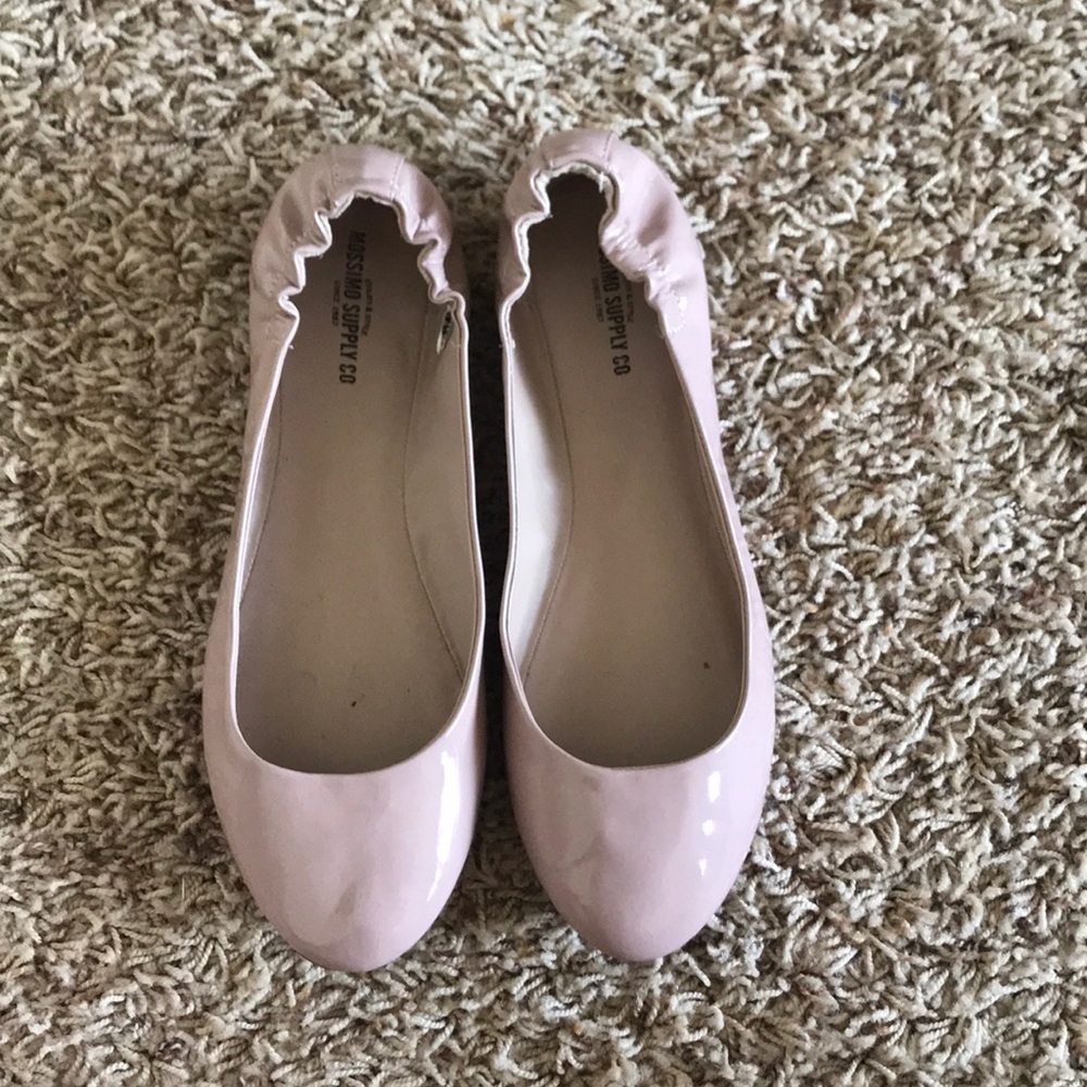 Nude flats.